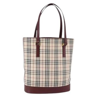 Burberry Pre-owned Tote Bags, female, Multicolor, Size: ONE SIZE Pre-owned Canvas Tote Bag