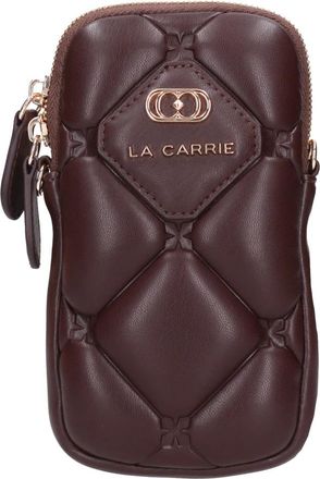 La Carrie Faux Leather Mobiele Telefoonhouder - Dames - Telefoonaccessoires - Rood - ONE Size - Accessoires