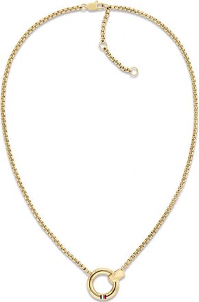 Tommy Hilfiger Womens 2780945 Ladies Necklace - Gold Stainless Steel - One Size