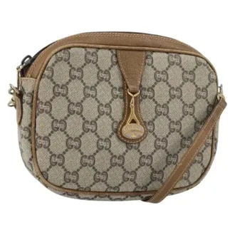 Gucci Pre-owned Cross Body Bags, female, Beige, Size: ONE SIZE Pre-owned Vintage Cross Body Bag