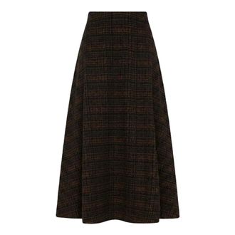 Ni&ugrave; 410 J210 Cote Maxi Skirt - Skirts - Mujer - Marr&oacute;n - L