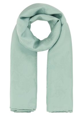 Alexander McQueen Alexander Mcqueen Sea Green Silk Foulard