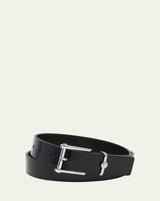 Versace Mens Column Leather Belt