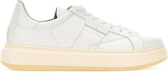 Woolrich White Leather Sneakers