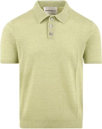 Amaranto Amaronto Polo met korte mouwen - Heren - Polos - Groen - XL - Katoen - Tops