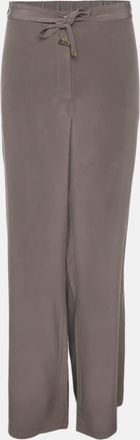 Marina Rinaldi Grey Silk Wide Leg Trouser
