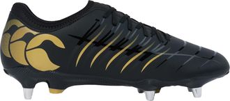 Canterbury Of New Zealand Unisex Adult Phoenix 2.0 Team Leather Soft Ground Rugby Boots (Black) - Size UK 10.5