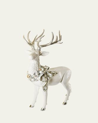 MacKenzie-Childs Crystal Palace Standing Trophy White-Tailed Deer Holiday Decor