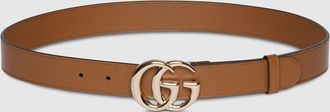 Gucci GG Marmont Thin Belt, Brown, Leather