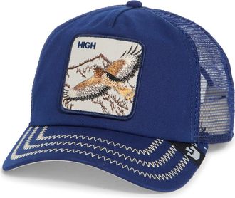 Goorin Brothers Flying High Patch Trucker Hat in Navy at Nordstrom Rack