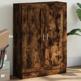 vidaXL Armario Libros Madera De Ingenier&iacute;a Roble Humo 82,5x30,5x115 Cm Vidaxl