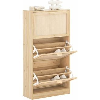 SoBuy SoBuy 3 Flip-drawers Shoe Cabinet Shoe Rack,FSR159-N
