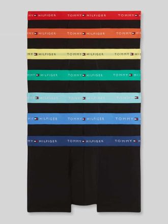Tommy Hilfiger Regular Fit Trunks aus Baumwoll-Mix im 7er-Pack in Black, Gr&ouml;&szlig;e XXL