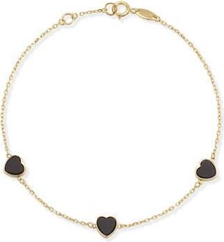 Ember Fine Jewelry Heart Station Bracelet in Gold at Nordstrom Rack
