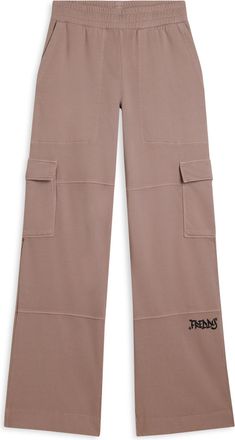 Freddy Pantaloni cargo wide leg in felpa con tasconi