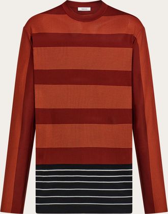 Ferragamo Donna Maglia a righe Rosso