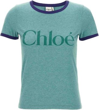 Chloé Logo Print T-Shirt