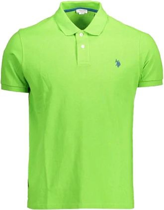 U.S.Polo Association Casual Logo Sport Polo Shirt Groen - Heren - Polos - Groen - 2XL - Katoen - Tops