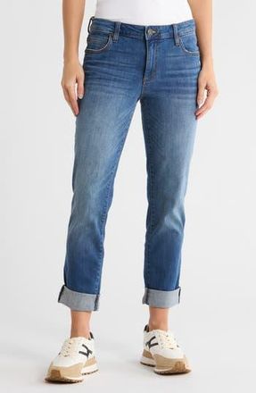 Kut from the Kloth Katy Cuffed Boyfriend Jeans in Field Rush at Nordstrom Rack, Size 12