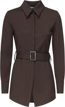 Dondup Dames, Blouses & Shirts, Bruin, Maat: 2XS