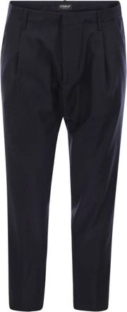 Dondup Ben Carrot Chino Pants - Heren - Nette broeken - Blauw - W35 - Katoen - Broeken