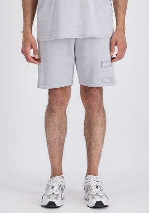 Alpha Industries Sweatshorts ALPHA INDUSTRIES Patch Short LF, Herren, Gr. XXL, Normalgr&ouml;ssen, grau (pastel grau), Obermaterial: 80% Baumwolle, 20% Polyester, Hosen Swe