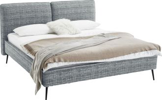 Meise.Möbel Polsterbett »Infinity erhältlich in verschiedenen Farben und Breiten« mit schwarzen Metallfüssen