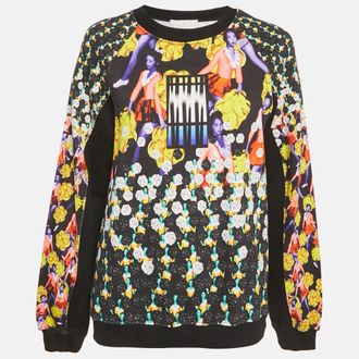 Peter Pilotto Black Ruc Printed Cotton Sweater
