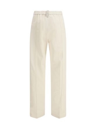 Fabiana Filippi Cotton Gabardine Trousers - Beige