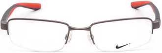 Nike Mens Grey Rectangular Eyeglass Frames NIKE 8174G