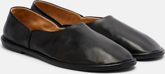 The Row Canal leather slip-on shoes