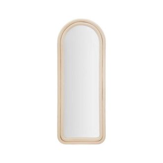 Dmora Dmora - Espejito Bondone, Espejo, Objeto De Decoraci&oacute;n De Pared, Decoraci&oacute;n De Espejo, 60x4 H160 Cm, Crema