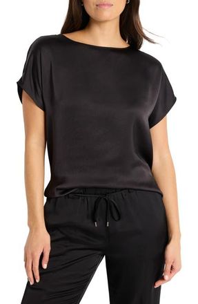 Nic+Zoe Day Gloss Shirt in Black Onyx at Nordstrom, Size Xx-Large