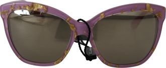 Dolce & Gabbana Paarse Acetaat Zonnebril