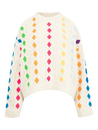 Mira Mikati Harlequin trui - Beige