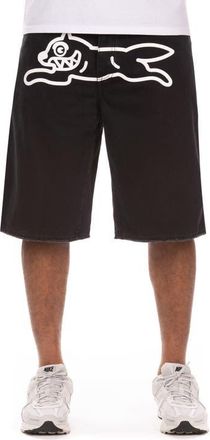 Icecream Fenton 5-Pocket Cotton Twill Shorts in Black at Nordstrom, Size 36