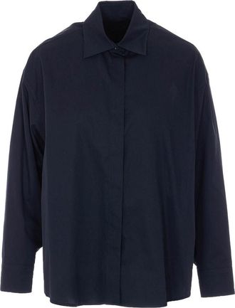 Dondup Black Shirt With Frontal Buttons Closure