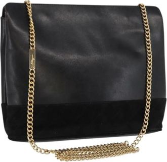 Ferragamo Pre-owned Cross Body Bags, female, Black, Size: ONE SIZE Pre-owned Leather Shoulder Bag