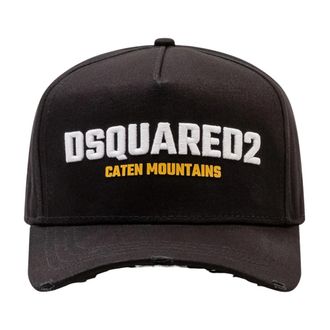 Dsquared2 Baseball Cap Gabard - Heren - Petten - Zwart - ONE Size - Katoen - Accessoires