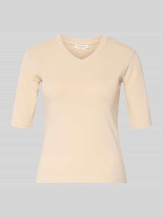 Christian Berg T-Shirt mit Rundhalsausschnitt in Beige, Gr&ouml;&szlig;e XXL