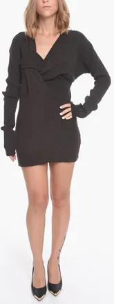 Bottega Veneta Knit Minidress WEAVE with Knotted Design Bottega Veneta