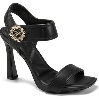 Karl Lagerfeld Celida Ankle Strap Sandal in Black at Nordstrom, Size 5.5