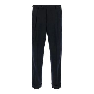 Pantaloni Torino Heren, Broeken, Zwart, Maat: M