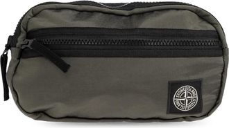 Stone Island Logo Waist Bag - Heren - Heuptassen - Groen - ONE Size - Tassen