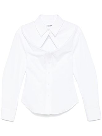 Alexander Wang Gedeconstrueerd overhemd - Wit