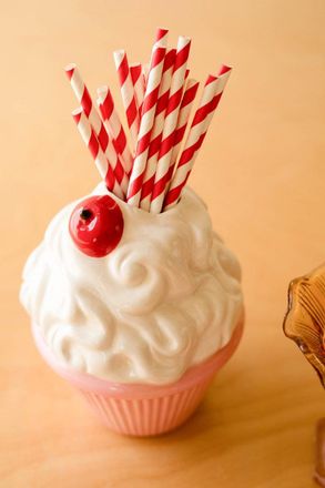 Kalalou Ceramic Pink Cupcake Vase