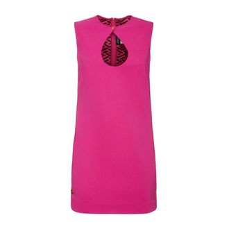 Versace Dames, Jurken, Roze, Maat: S Viscose