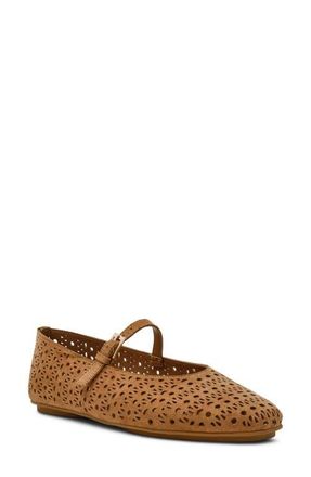 Anne Klein Connie Mary Jane Flat in Light Brown at Nordstrom, Size 7.5
