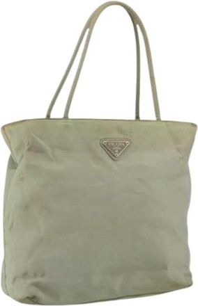 Prada Pre-owned Tote Bag - Dames - Vintage Shopper - Groen - ONE Size - Nylon - Vintage