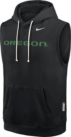 Nike Oregon Sideline Nike Mens Dri-FIT College Sleeveless Pullover Hoodie in Black | 03B400AUON-65K